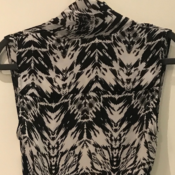 NWT - Parker Draped Surplice Neck Black Mini Dress - Picture 4 of 5